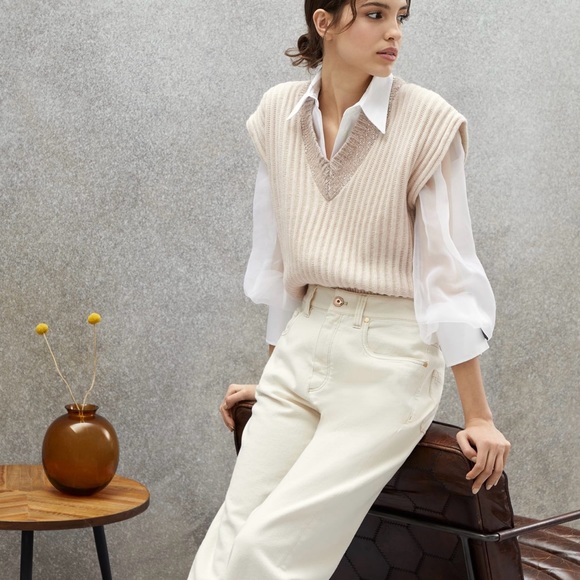 ❤️NEW Brunello Cucinelli CASHMERE sweater vest - Picture 2 of 13